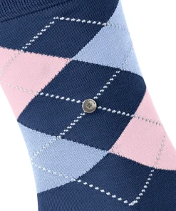 Burlington Manchester herensokken, blauw (night blue)