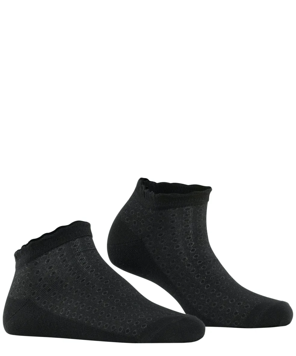 Burlington Montrose dames sneakersokken, zwart (black)