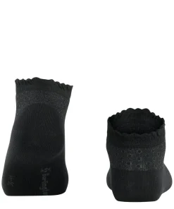 Burlington Montrose dames sneakersokken, zwart (black)
