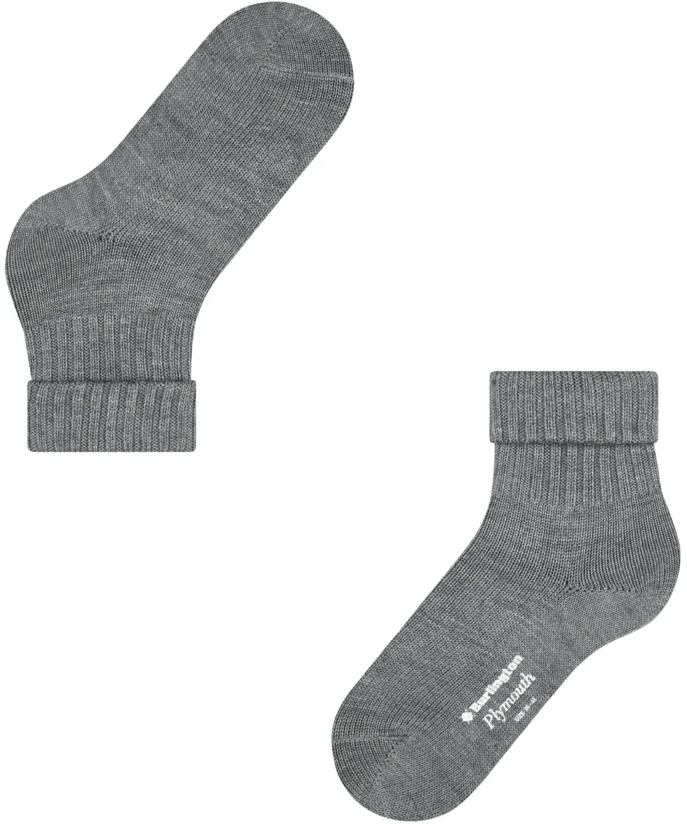 Burlington Plymouth damessokken, grijs (dark grey)