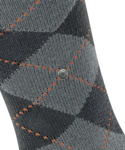 Burlington Preston heren kniekousen, grijs (light grey)