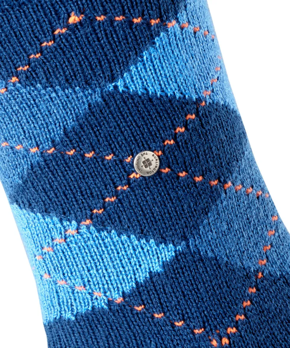 Burlington Preston herensokken, blauw (royal blue)