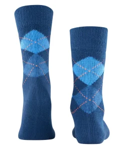 Burlington Preston herensokken, blauw (royal blue)