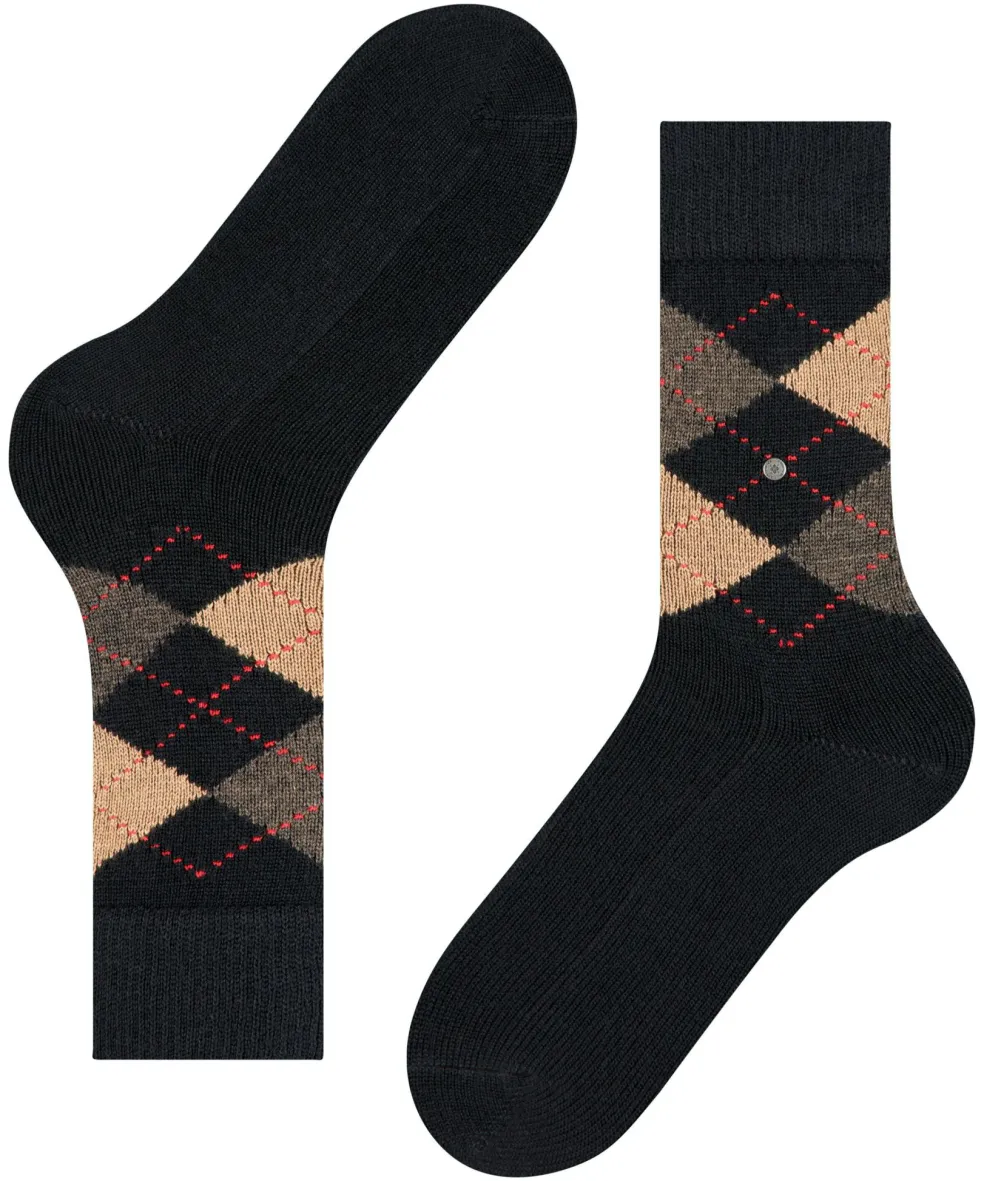 Burlington Preston herensokken, zwart (black-sahara)