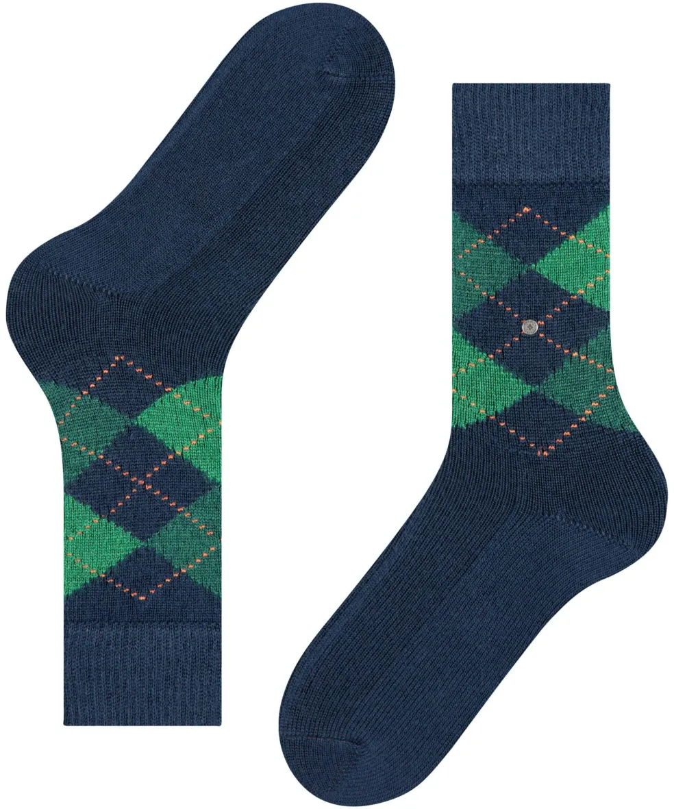 Burlington Preston herensokken, blauw (navy)