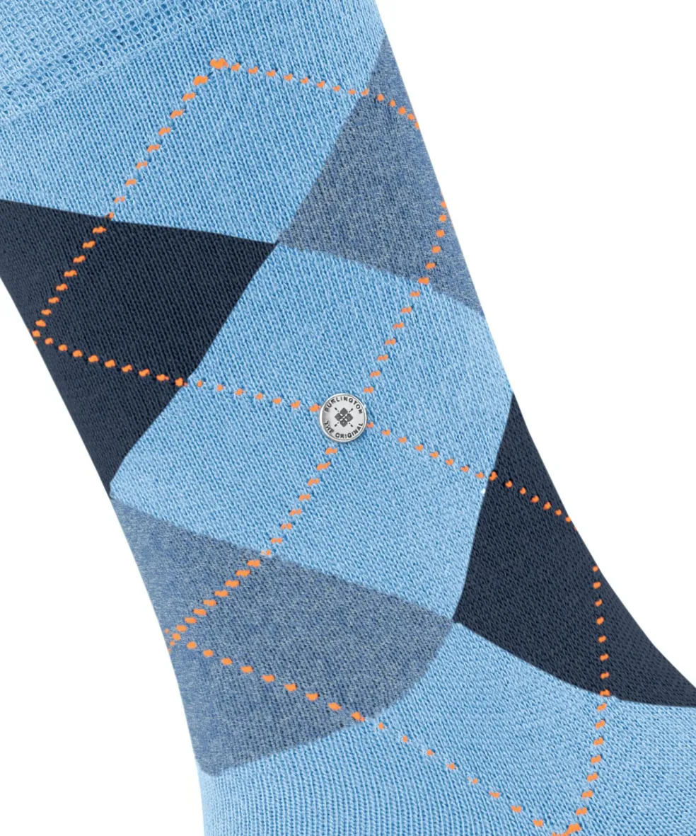 Burlington Queen damessokken, blauw (light blue)