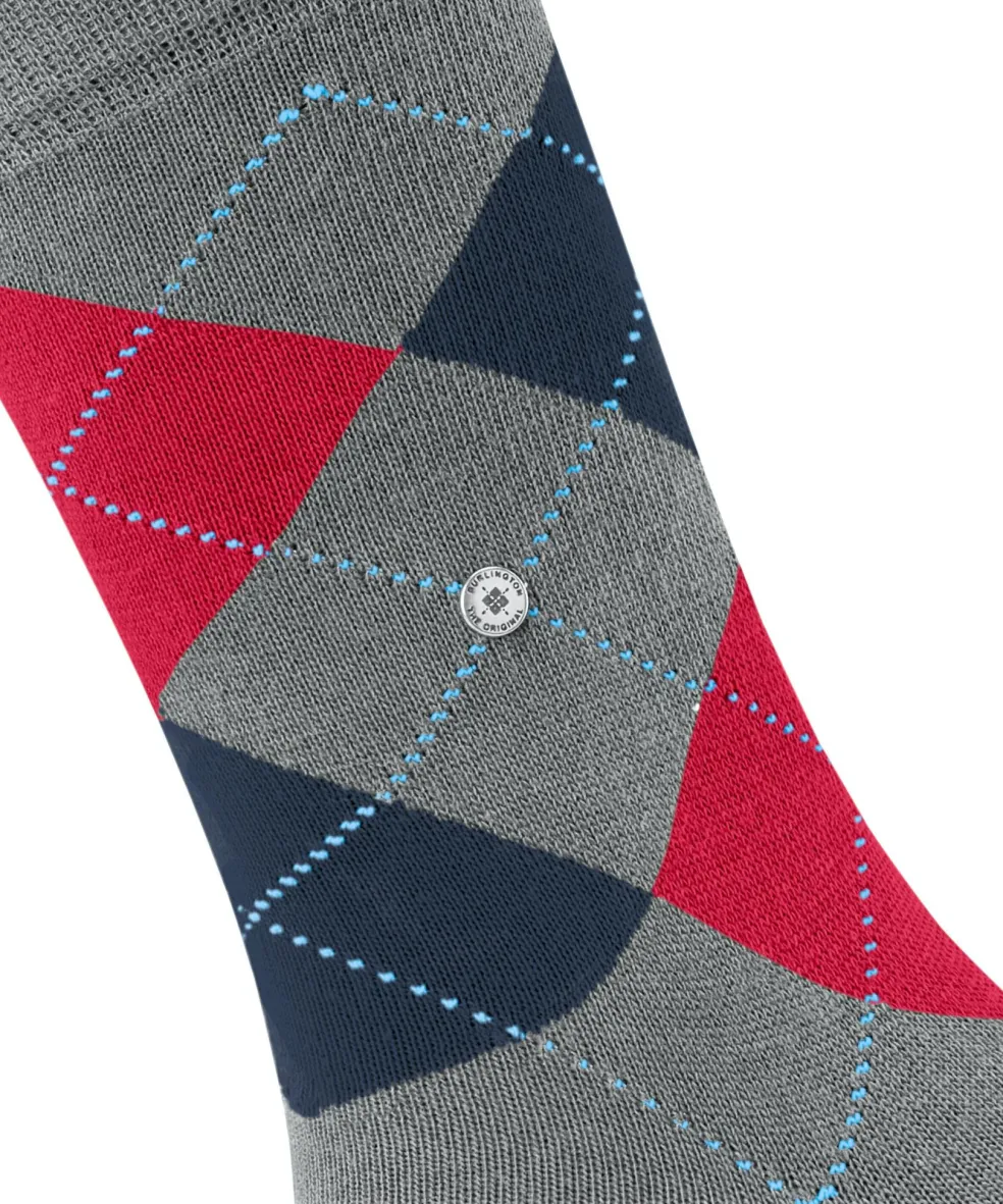 Burlington Queen damessokken, grijs (rock-steel)