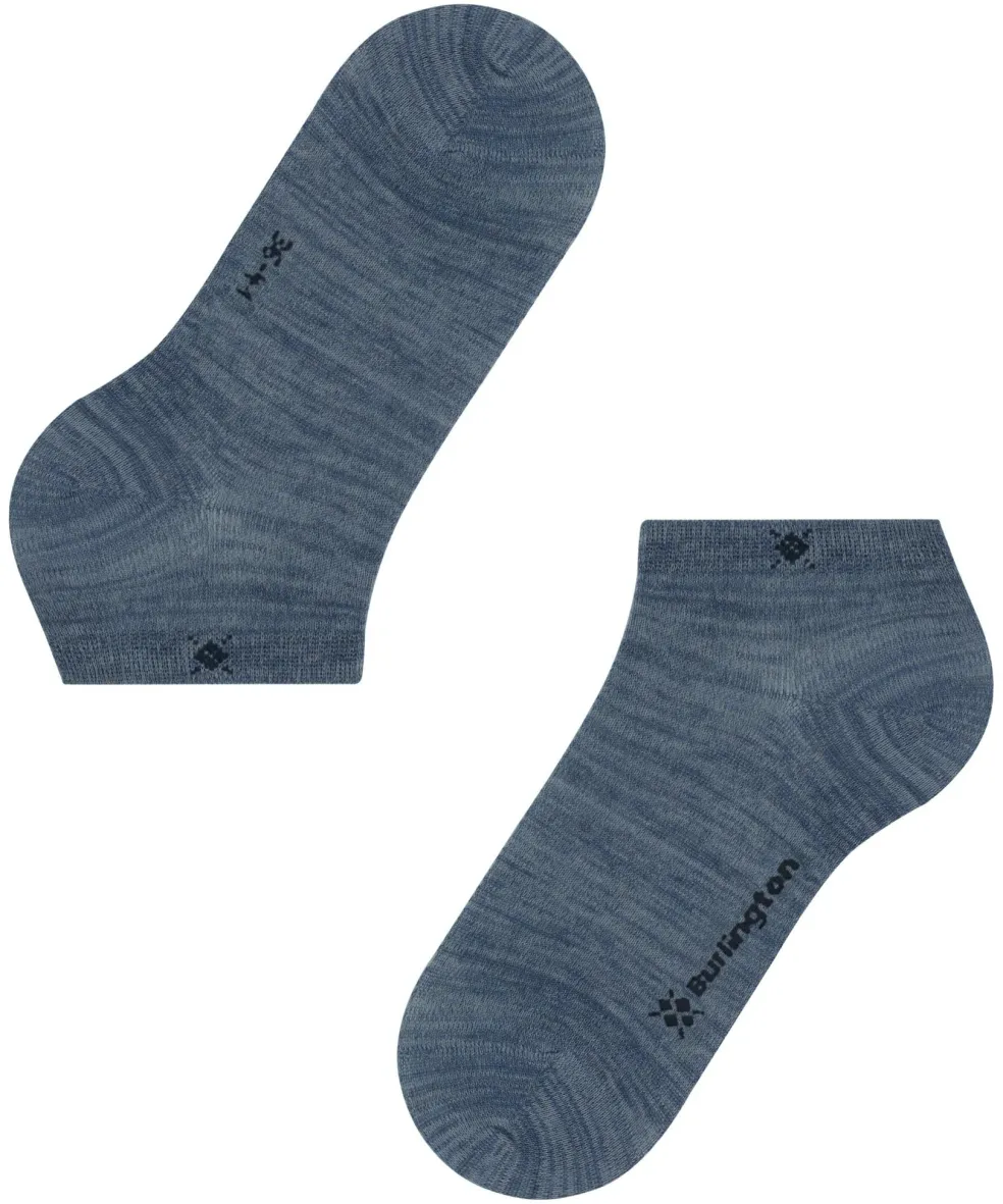 Burlington Soho Vibes dames sneakersokken, blauw (light jeans)