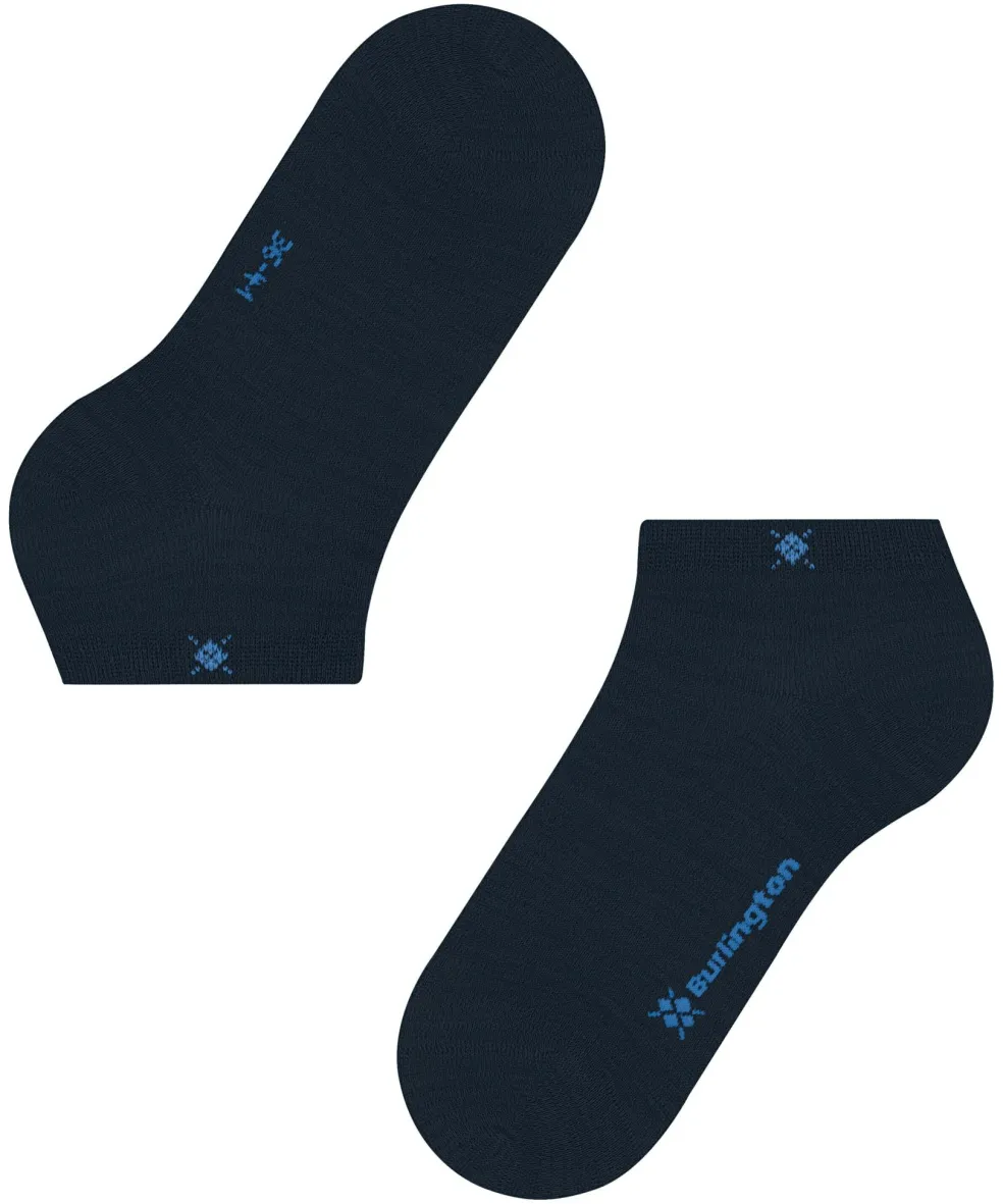 Burlington Soho Vibes dames sneakersokken, blauw (marine)