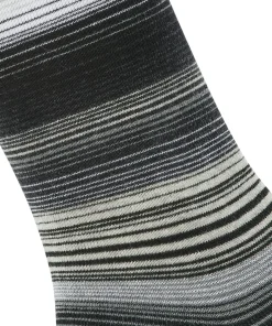 Burlington Stripe damessokken, zwart (black)