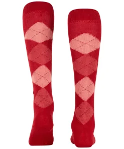 Burlington Whitby dames kniekousen, rood (vermillion red)