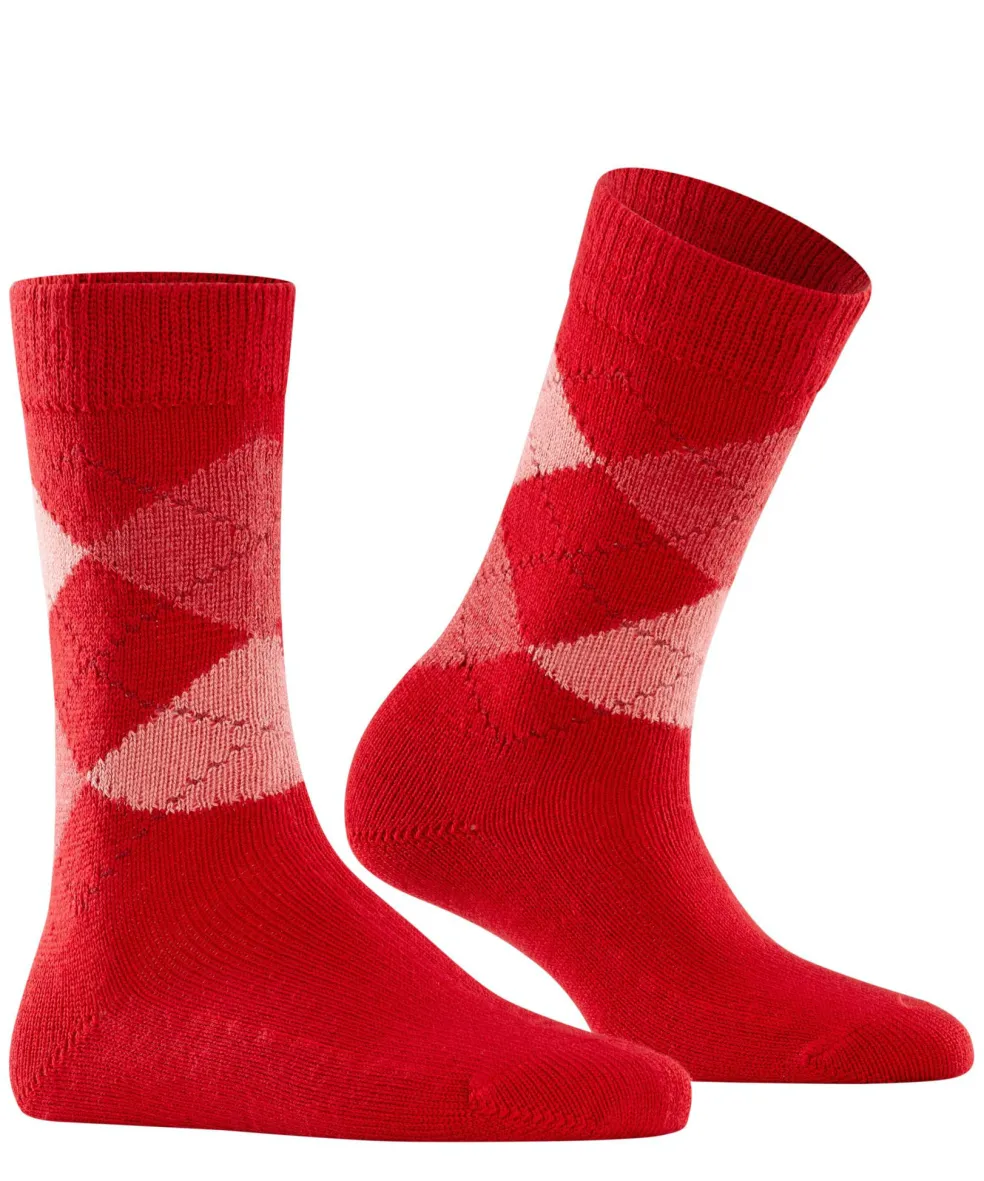 Burlington Whitby damessokken, rood (vermillion red)