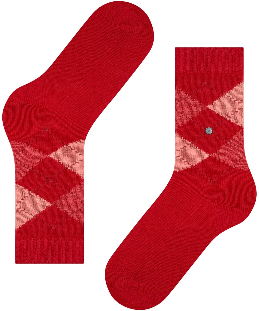 Burlington Whitby damessokken, rood (vermillion red)