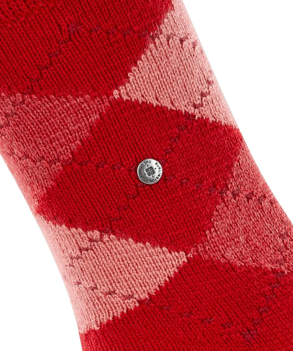 Burlington Whitby damessokken, rood (vermillion red)