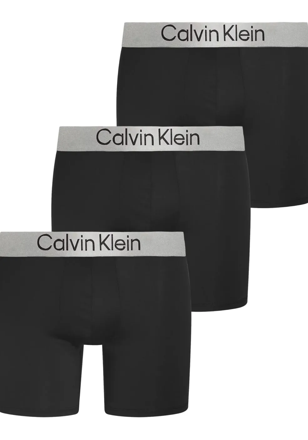 Calvin Klein Boxer briefs (3-pack), heren boxers extra lang, zwart