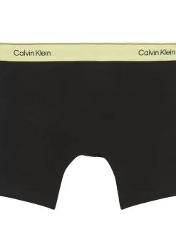 Calvin Klein Boxer briefs (5-pack), heren boxers extra lang, zwart met gekleurde tailleband