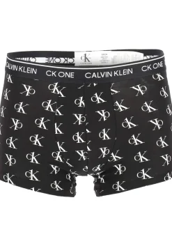 Calvin Klein CK ONE Cotton trunk (1-pack), heren boxer normale lengte, zwart met logo print
