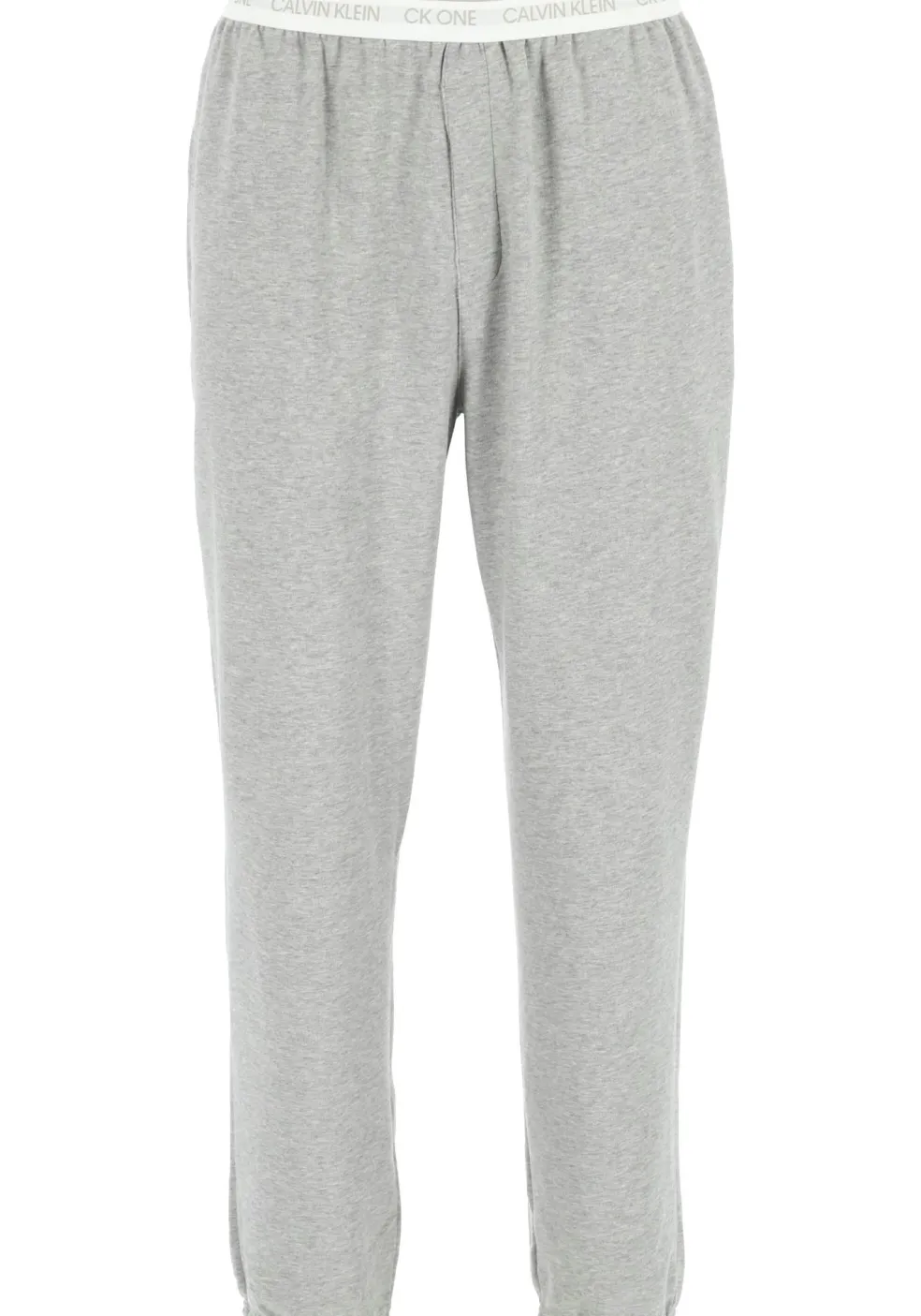 Calvin Klein CK ONE Lounge jogger, heren lounge joggingbroek lang, middeldik, grijs melange