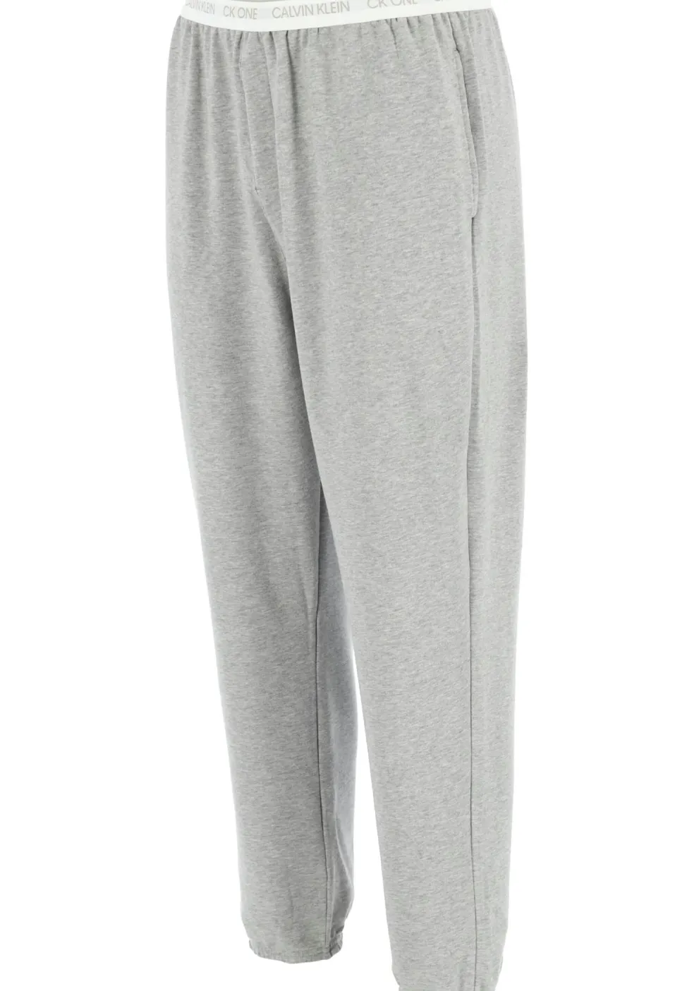 Calvin Klein CK ONE Lounge jogger, heren lounge joggingbroek lang, middeldik, grijs melange