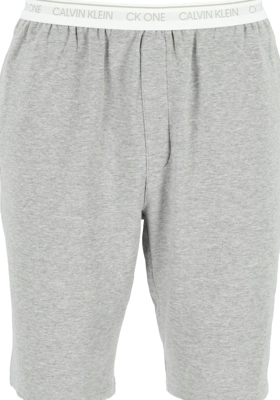 Calvin Klein CK ONE Lounge short, heren lounge joggingbroek kort, middeldik, grijs melange