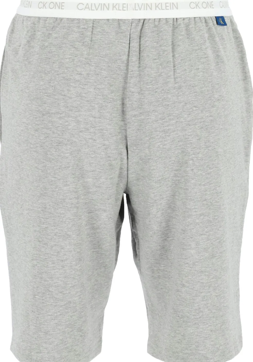 Calvin Klein CK ONE Lounge short, heren lounge joggingbroek kort, middeldik, grijs melange