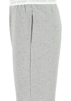 Calvin Klein CK ONE Lounge short, heren lounge joggingbroek kort, middeldik, grijs melange