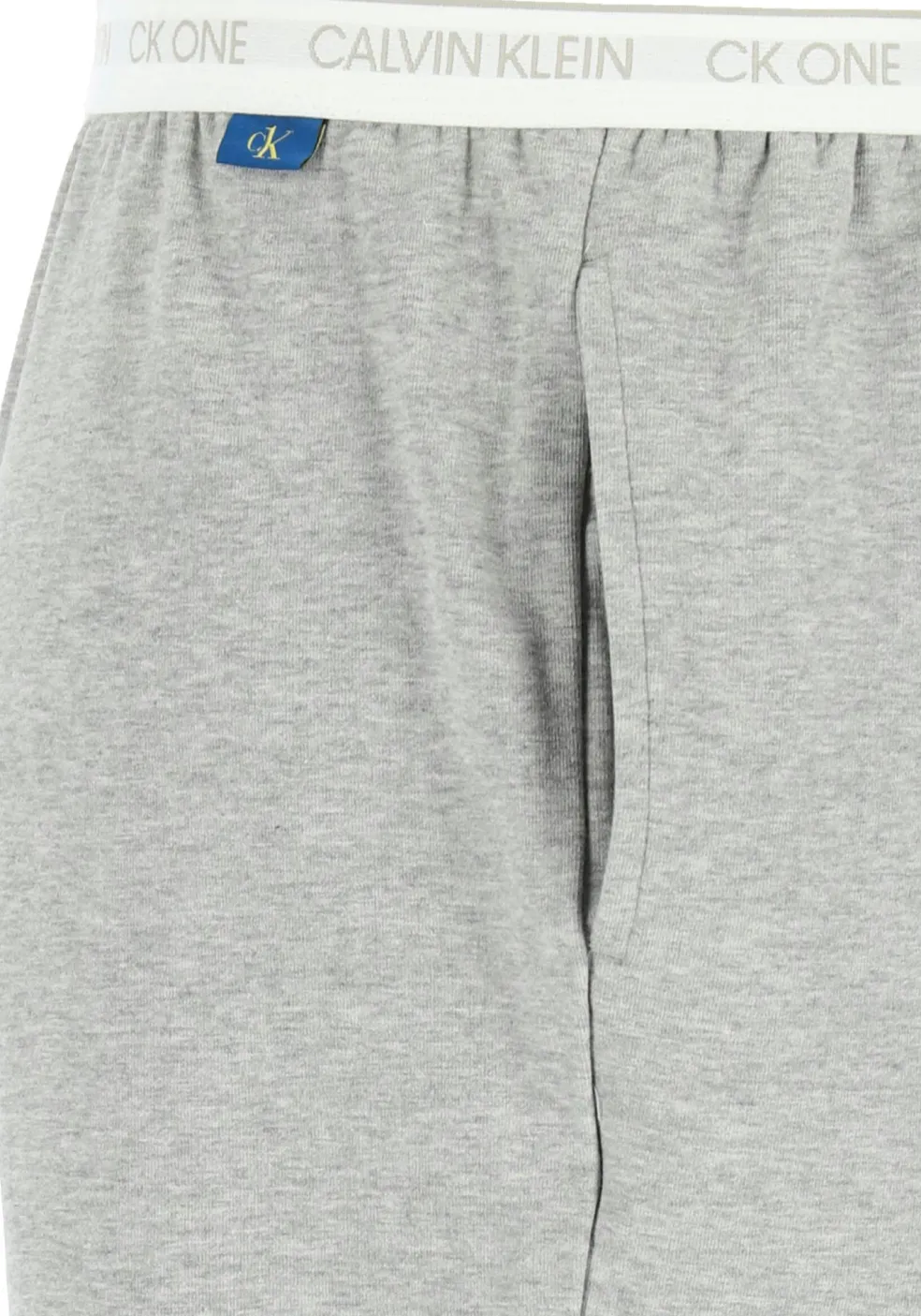 Calvin Klein CK ONE Lounge short, heren lounge joggingbroek kort, middeldik, grijs melange