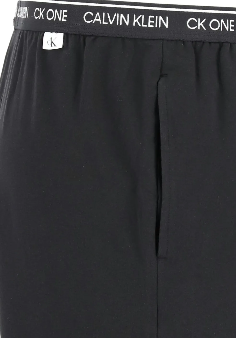 Calvin Klein CK ONE Lounge sleep short, heren lounge joggingbroek kort, dun, zwart