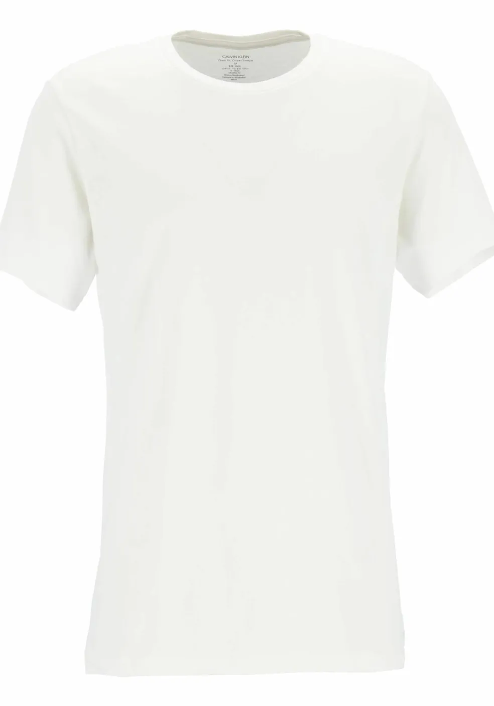 Calvin Klein Cotton Classics crew neck T-shirt (3-pack), heren T-shirts O-hals, wit