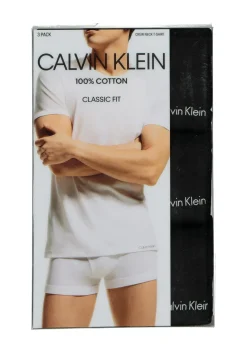 Calvin Klein Cotton Classics crew neck T-shirt (3-pack), heren T-shirts O-hals, zwart