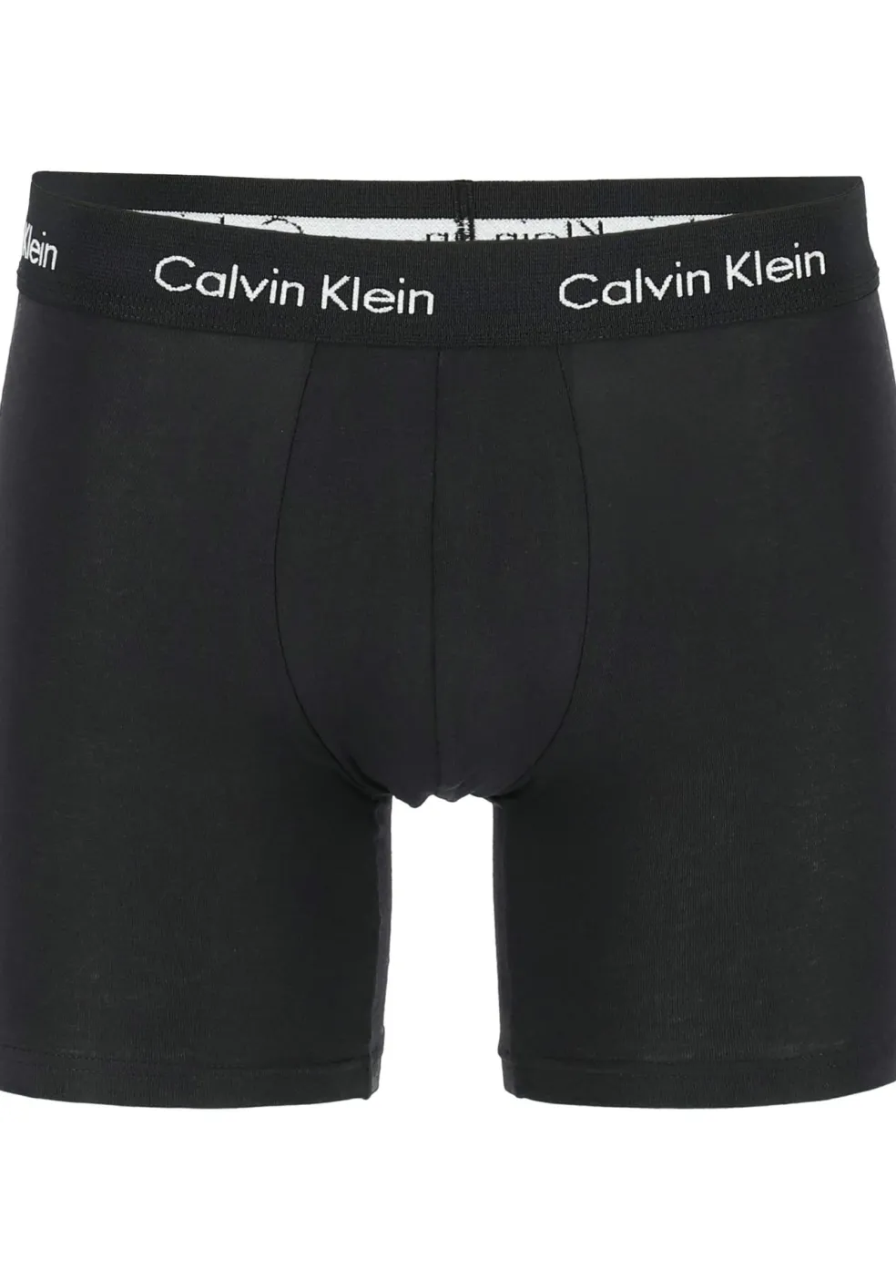 Calvin Klein Cotton Stretch boxer brief (3-pack), heren boxers extra lang, zwart, blauw en kobalt