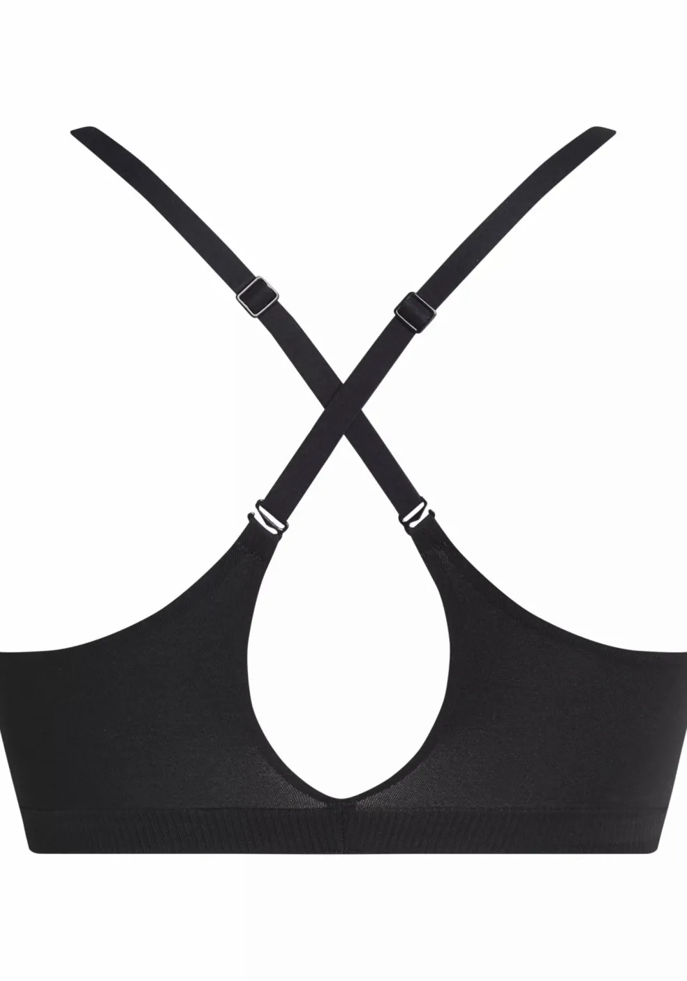 Calvin Klein dames Bonded Flex lightly lined bralette, bralette, zwart
