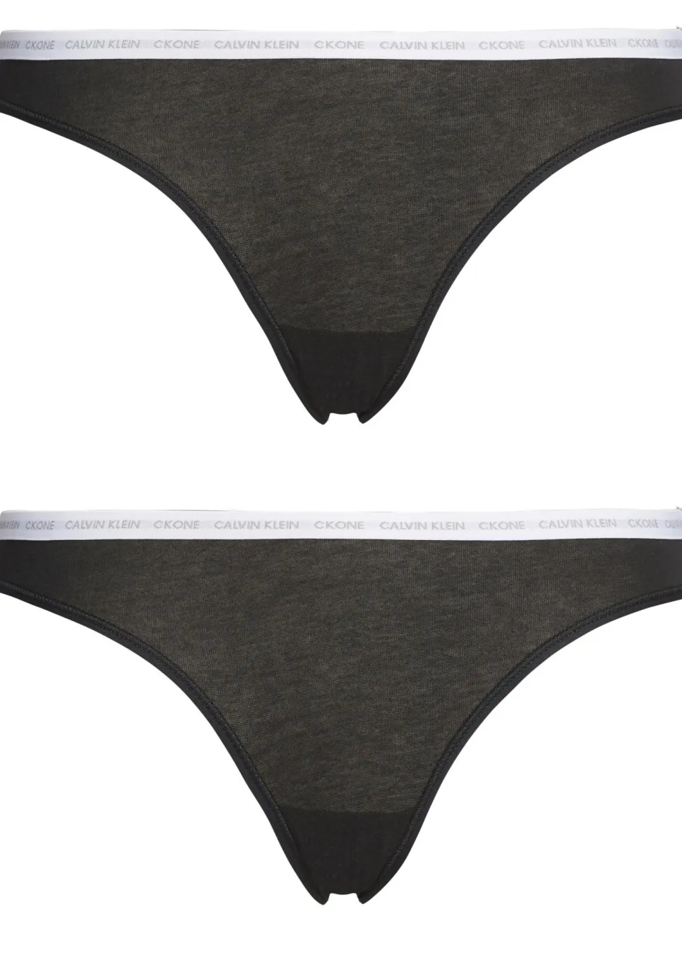 Calvin Klein dames CK ONE Cotton slips (2-pack), zwart