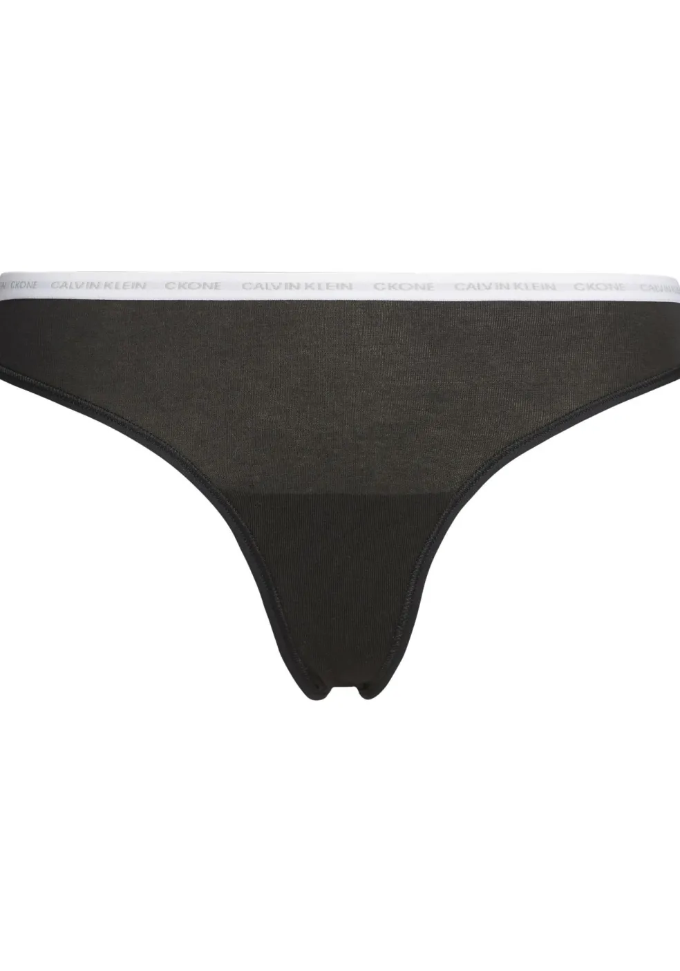 Calvin Klein dames CK ONE Cotton strings (2-pack), zwart