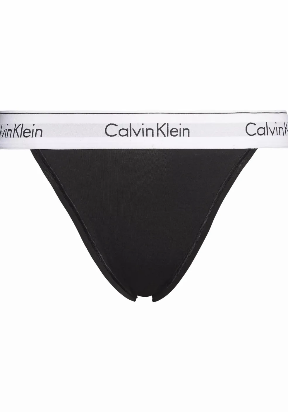 Calvin Klein dames high leg tanga (1-pack), tanga slip, zwart