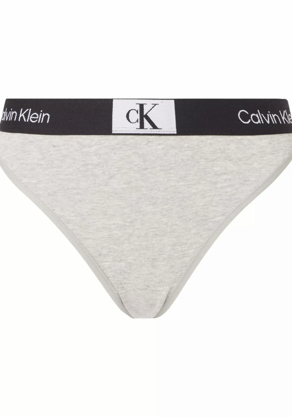 Calvin Klein dames high waist Brazilian (1-pack), Brazilian slip met hoge taille, grijs