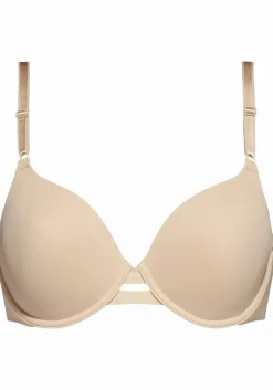 Calvin Klein dames Invisible T-shirt bra, beugel BH, beige