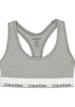 Calvin Klein dames Modern Cotton bralette top, ongevoerd, grijs