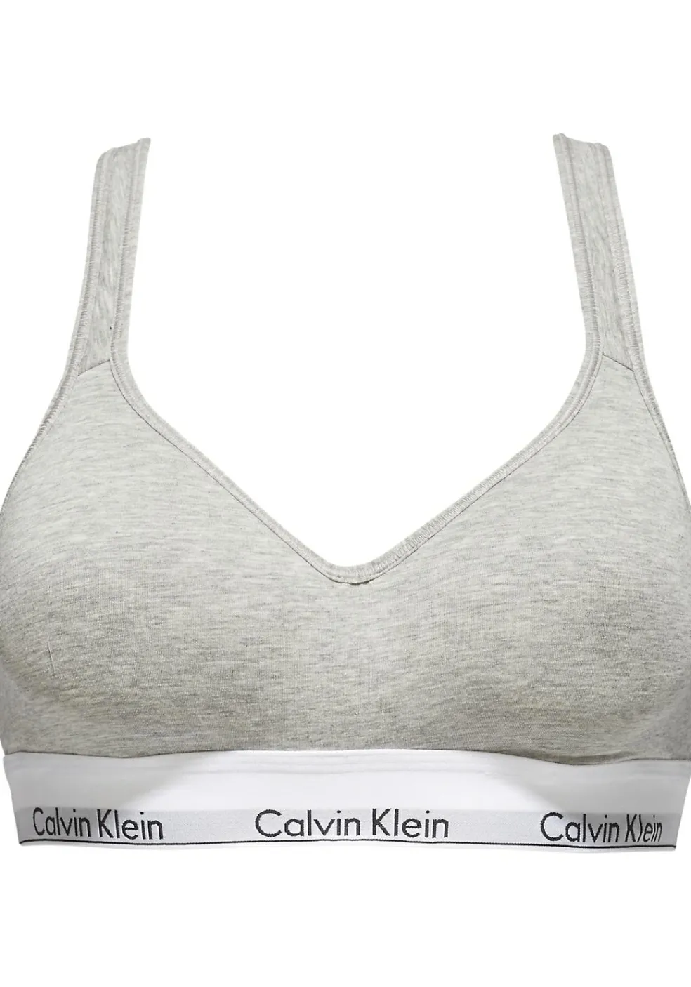 Calvin Klein dames Modern Cotton bralette top, met voorgevormde cups, grijs