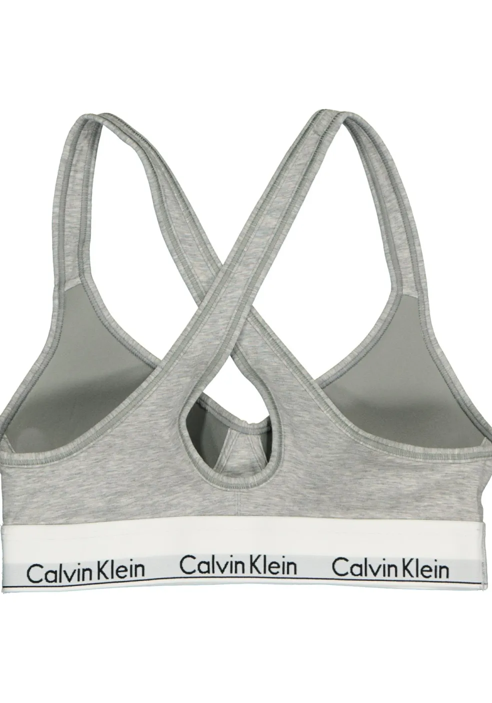 Calvin Klein dames Modern Cotton bralette top, met voorgevormde cups, grijs