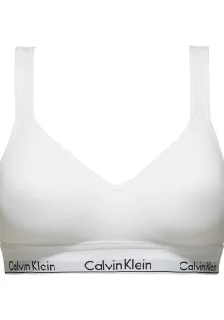 Calvin Klein dames Modern Cotton bralette top, met voorgevormde cups, wit