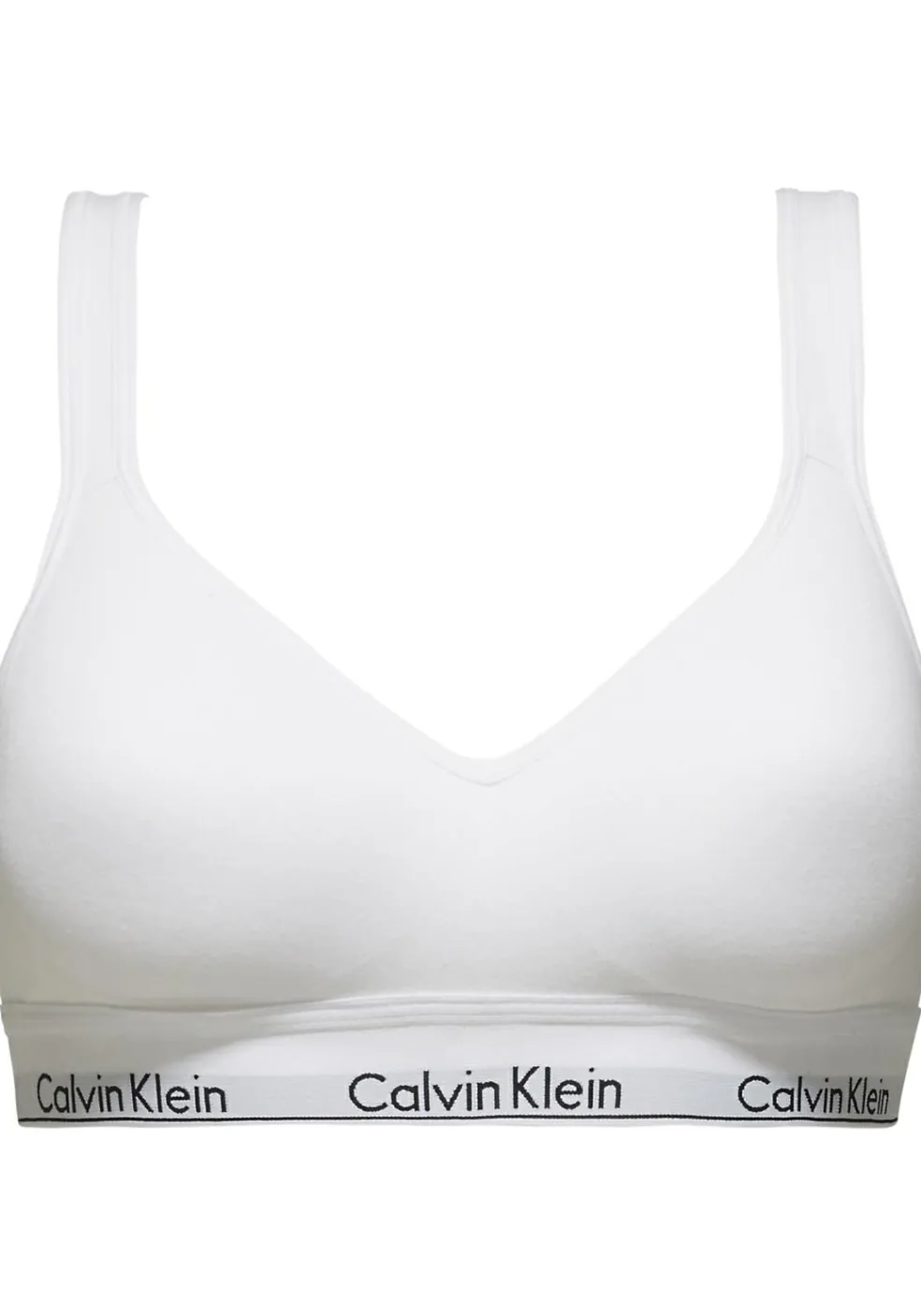 Calvin Klein dames Modern Cotton bralette top, met voorgevormde cups, wit