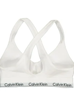 Calvin Klein dames Modern Cotton bralette top, met voorgevormde cups, wit