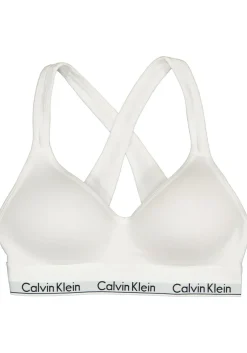 Calvin Klein dames Modern Cotton bralette top, met voorgevormde cups, wit