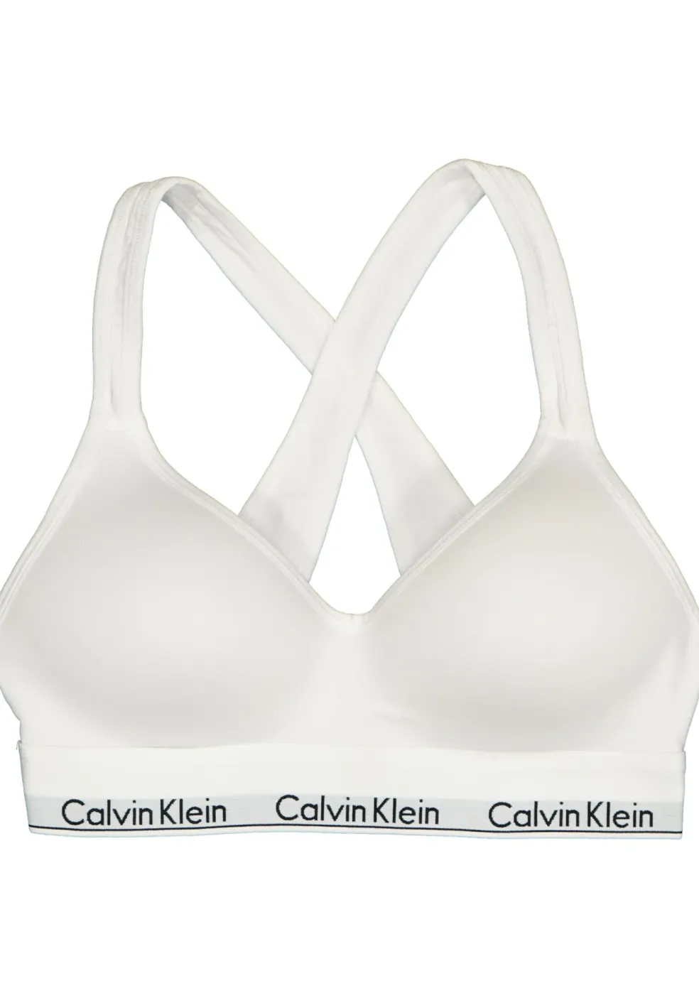 Calvin Klein dames Modern Cotton bralette top, met voorgevormde cups, wit
