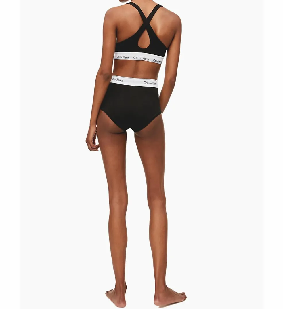 Calvin Klein dames Modern Cotton bralette top, met voorgevormde cups, zwart
