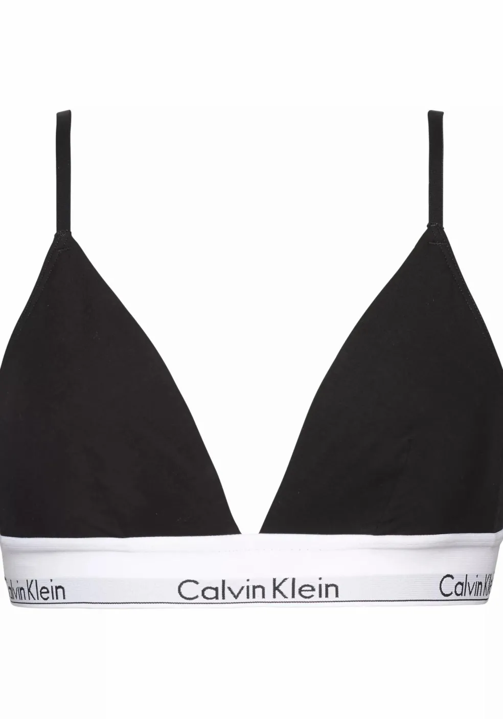 Calvin Klein dames Modern Cotton triangel bra, triangel BH, zwart