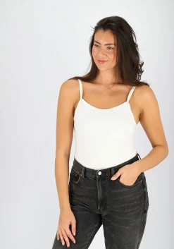 Calvin Klein dames ONE Cotton spaghetti tops (2-pack), wit