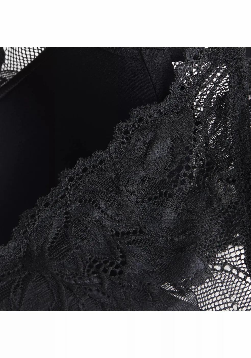 Calvin Klein dames Seductive comfort plunge bra, kanten BH, zwart