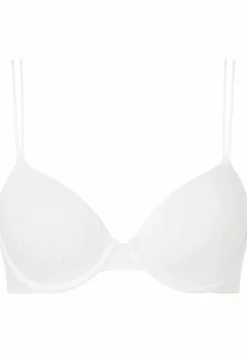 Calvin Klein dames Sheer Marquisette lightly lined demi bra, beugel BH, wit